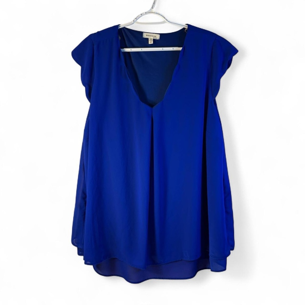 Monteau Royal Blue Blouse